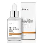 iUNIK Black Snail Restore Serum – veido serumas su sraigių sekretu