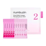 numbuzin No.2 Rose PDRN Collagen Plumping Serum DUO, 1.2ml. * 10 vnt. – serumų rinkinukas