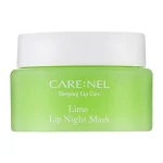 CARENEL Lime Lip Night Mask, 23 g. – naktinė šveičiamoji lūpų kaukė