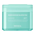 MEDIHEAL Madecassoside Blemish Pad – raminantys toniko padeliai su azijine centele jautriai odai