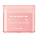 MEDIHEAL Collagen Ampoule Pad – stangrinamieji tonerio padeliai su kolagenu