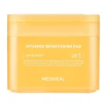 MEDIHEAL Vitamin Brightening Pad – šviesinantys toniko padeliai su niacinamidu